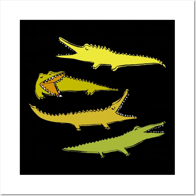 Crocodiles Wall Art by Cecilia Mok